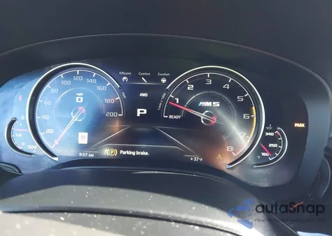 2019 BMW M5 Competition z USA, uszkodzony, nr VIN WBSJF0C53KB447416